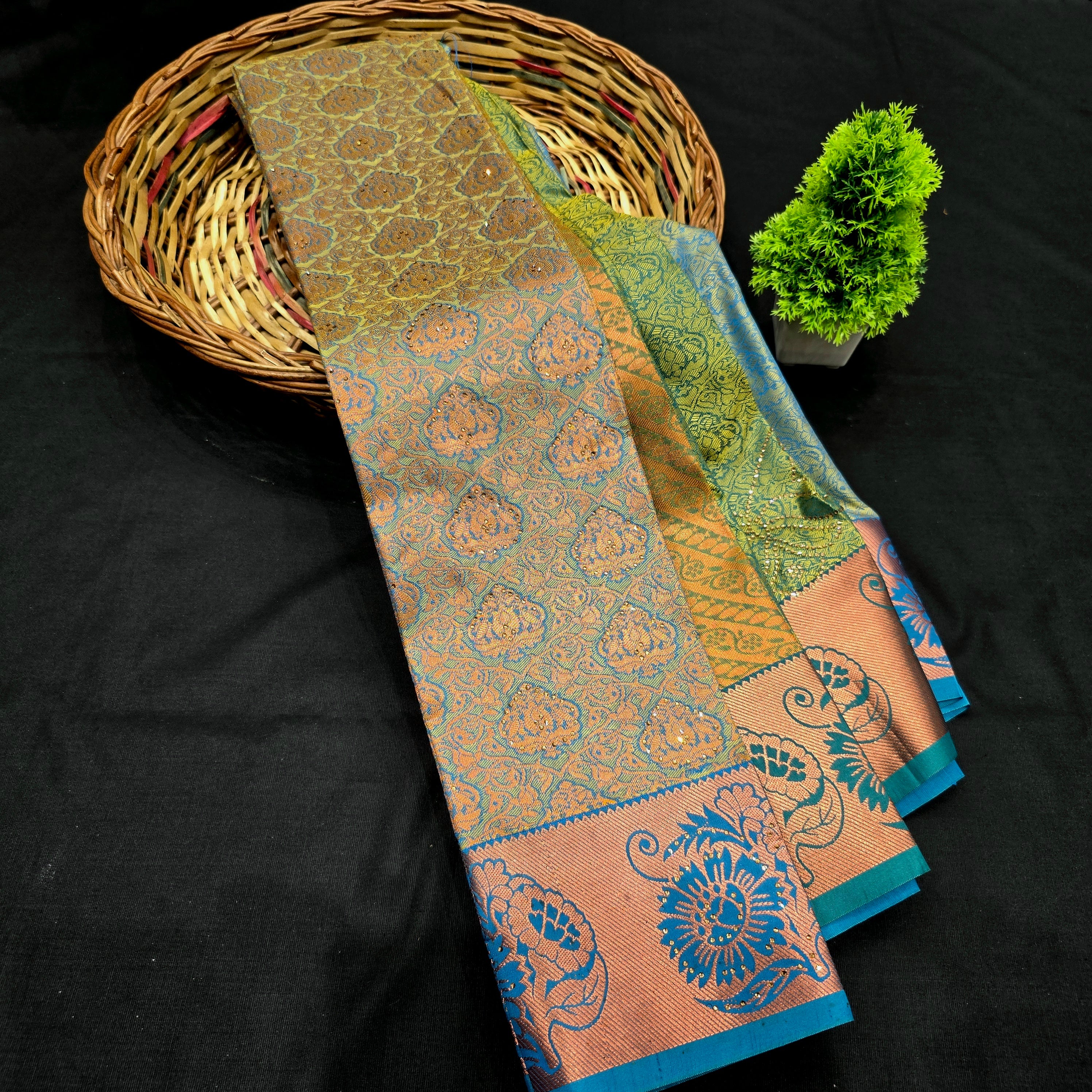 All Self Bridal Saree