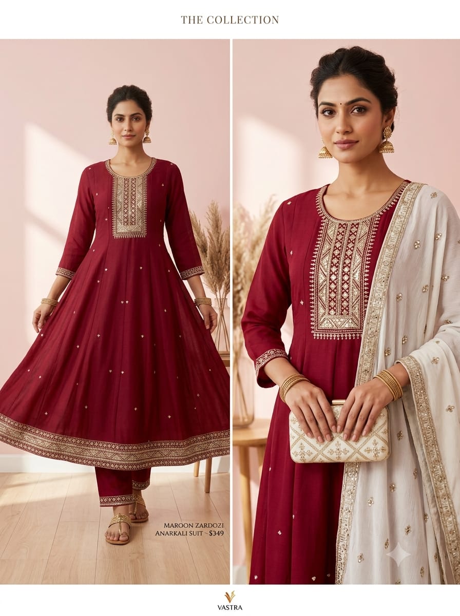 Jamdani 3-Pcs Kurti Set