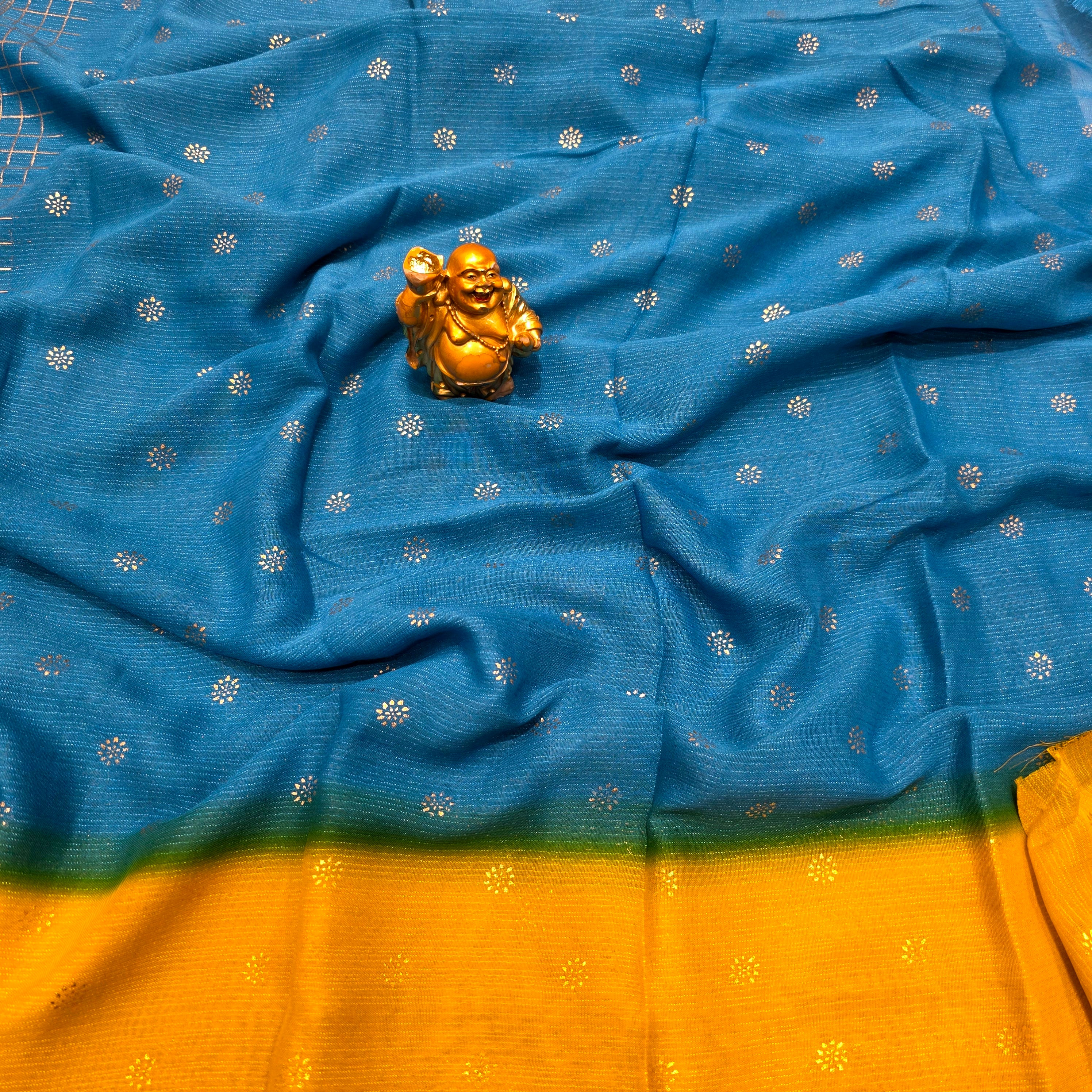 Foil work Saree