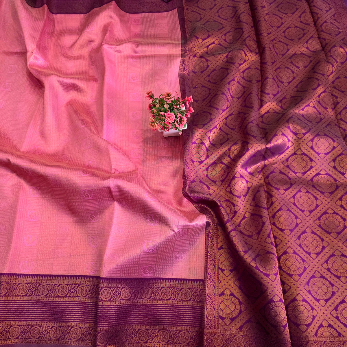 Zari Woven Contrast Border Silk Saree