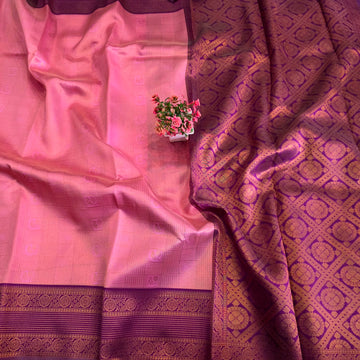 Zari Woven Contrast Border Silk Saree