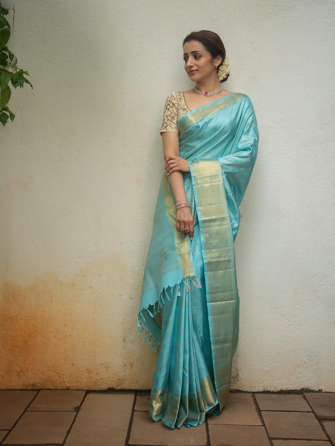TriSha Inspired Silk Saree