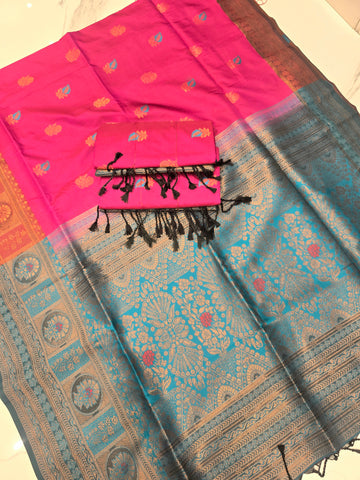 Elagent Soft Silk Saree ( Same Colour only dispatch )