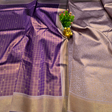 Copper Tissue Silk Saree