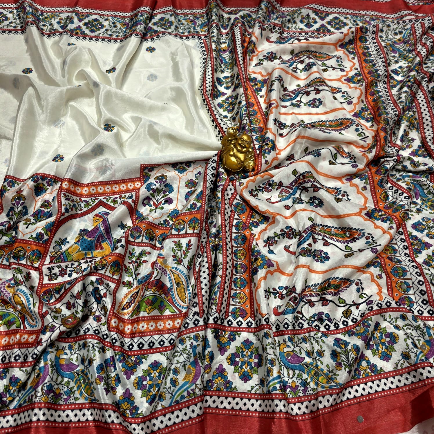 Elegant Masakali Printed Silk Saree