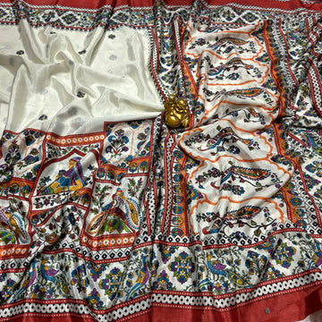 Elegant Masakali Printed Silk Saree