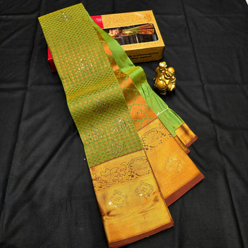 All Self Bridal Saree