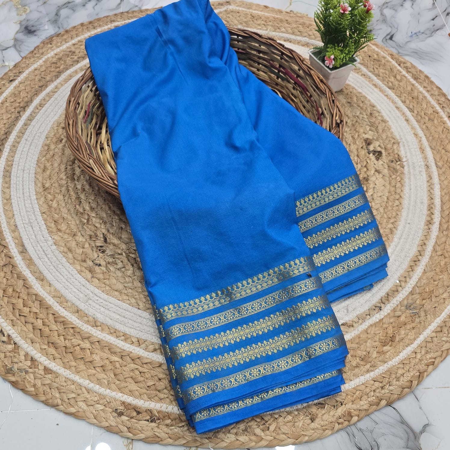Pure Mysore Silk With Dry wash