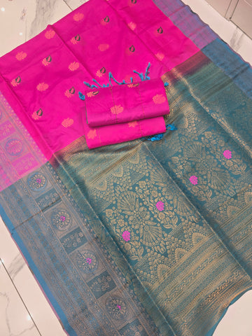 Elagent Soft Silk Saree ( Same Colour only dispatch )