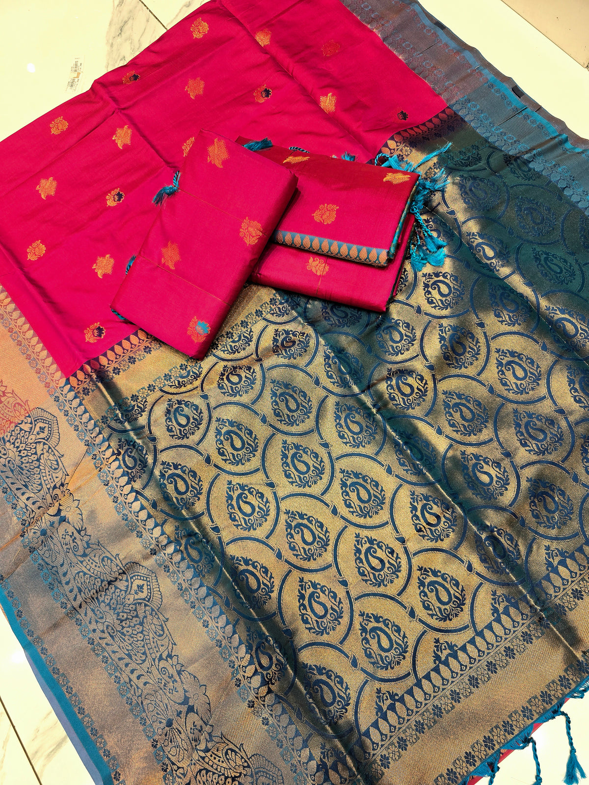 Elegant Soft Silk Saree ( Same Colour only dispatch )