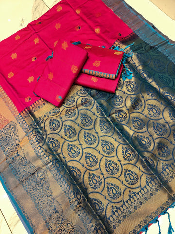 Elegant Soft Silk Saree ( Same Colour only dispatch )