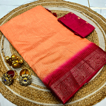 Fancy Blouse work Saree