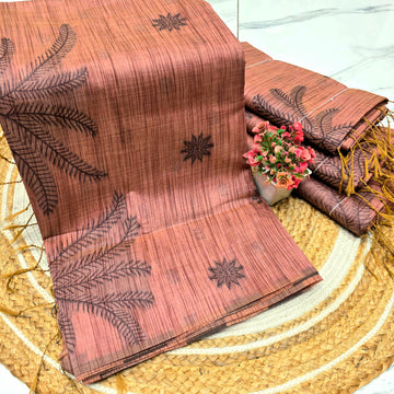 Leaf Design Cotton Saree
