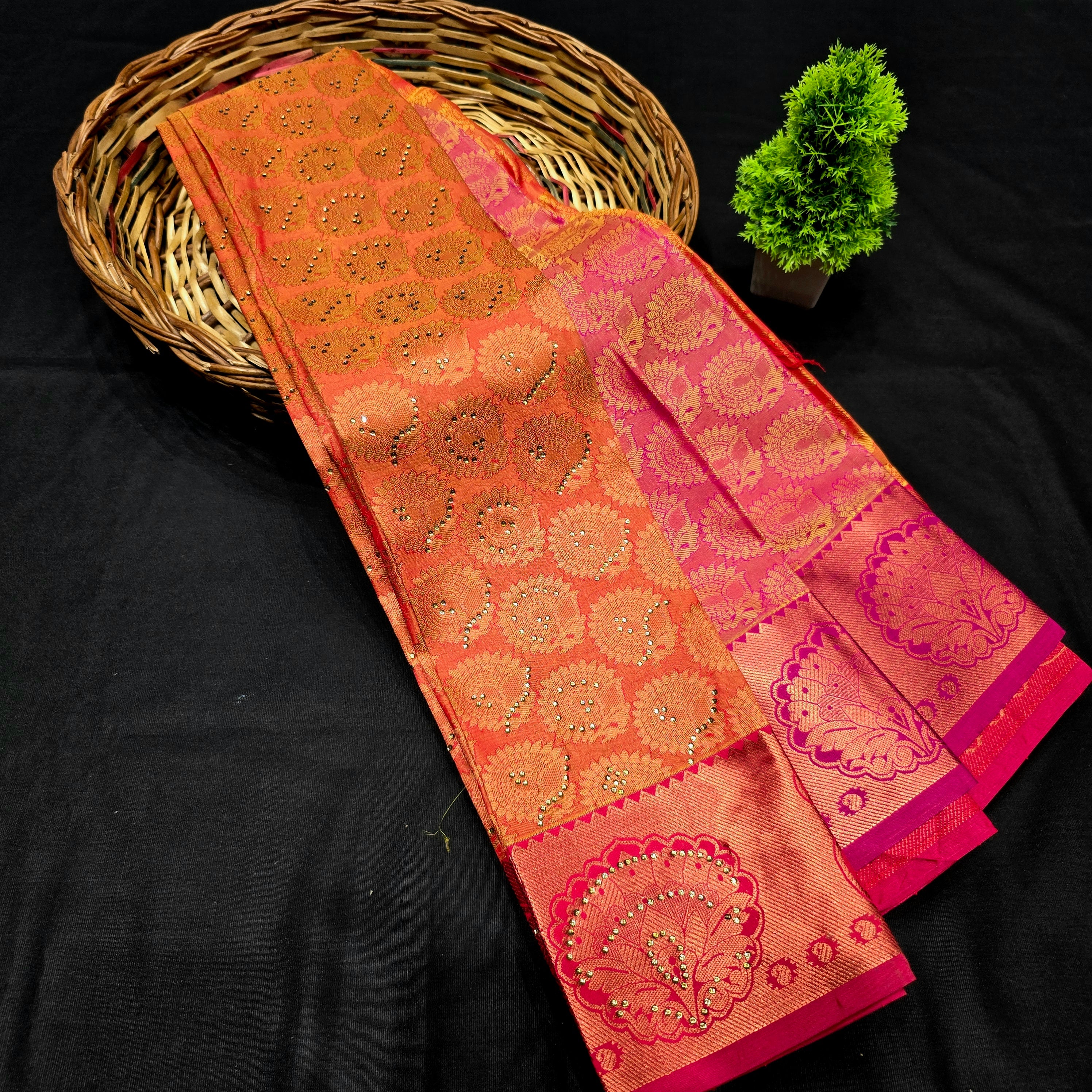 All Self Bridal Saree