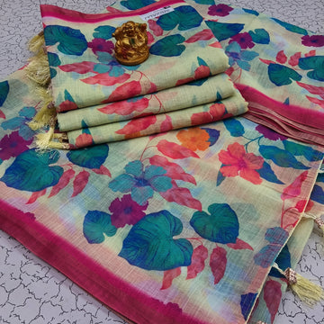 Trending Linen Offer Sarees