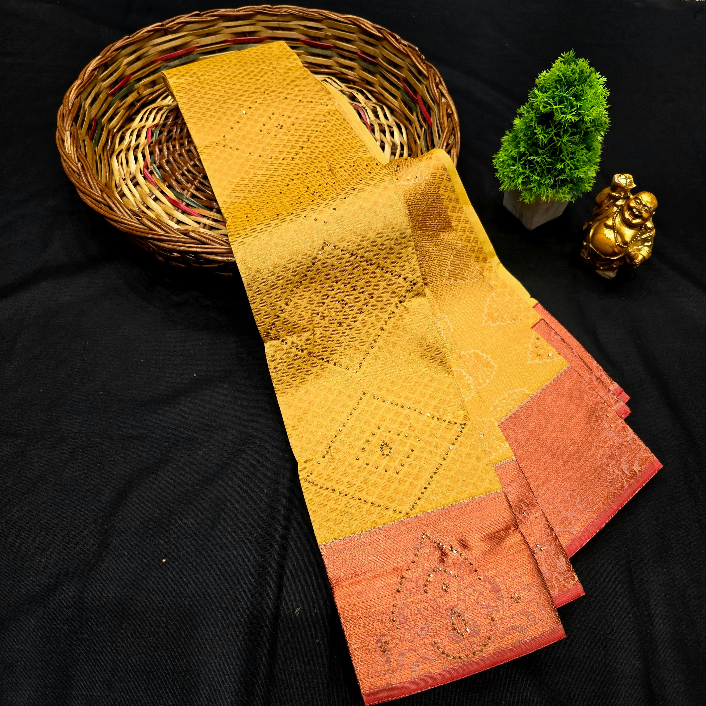 All Self Bridal Saree