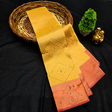 All Self Bridal Saree