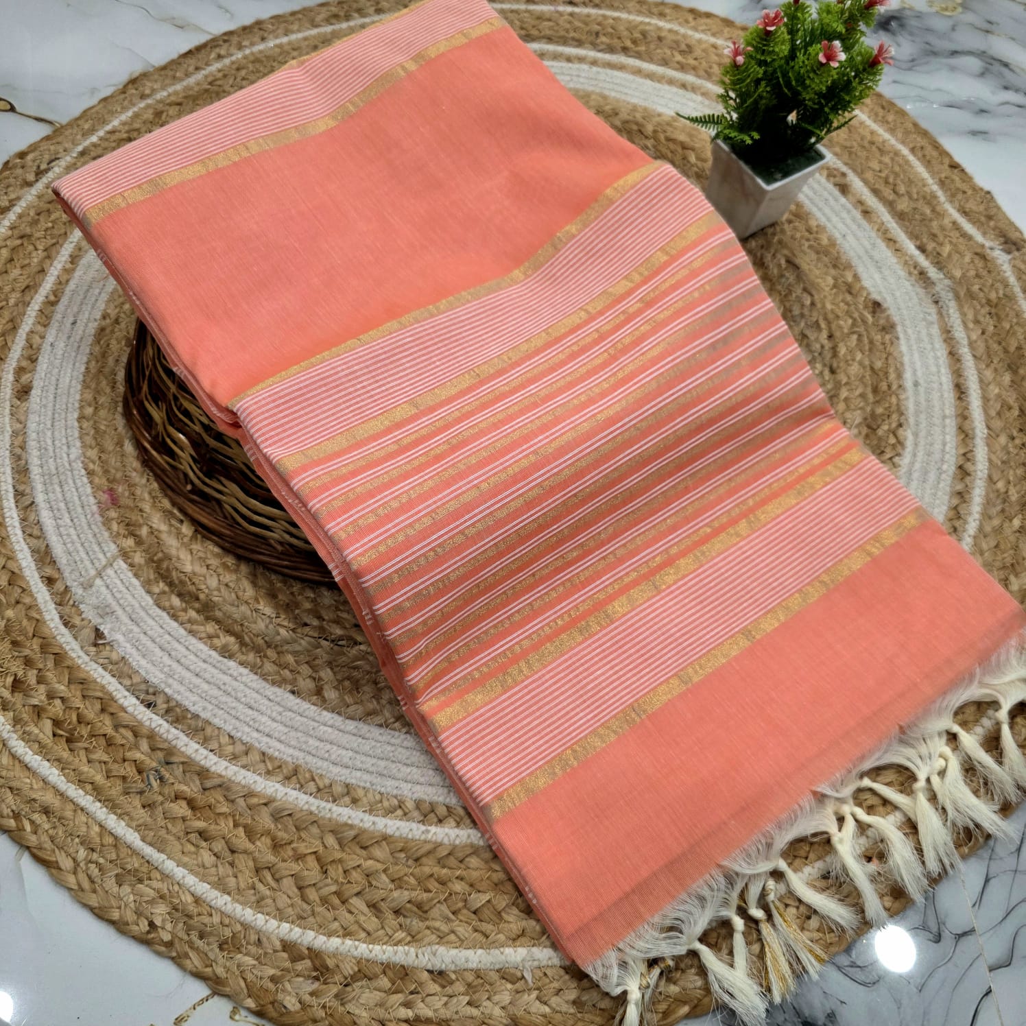 Jute Cotton Saree