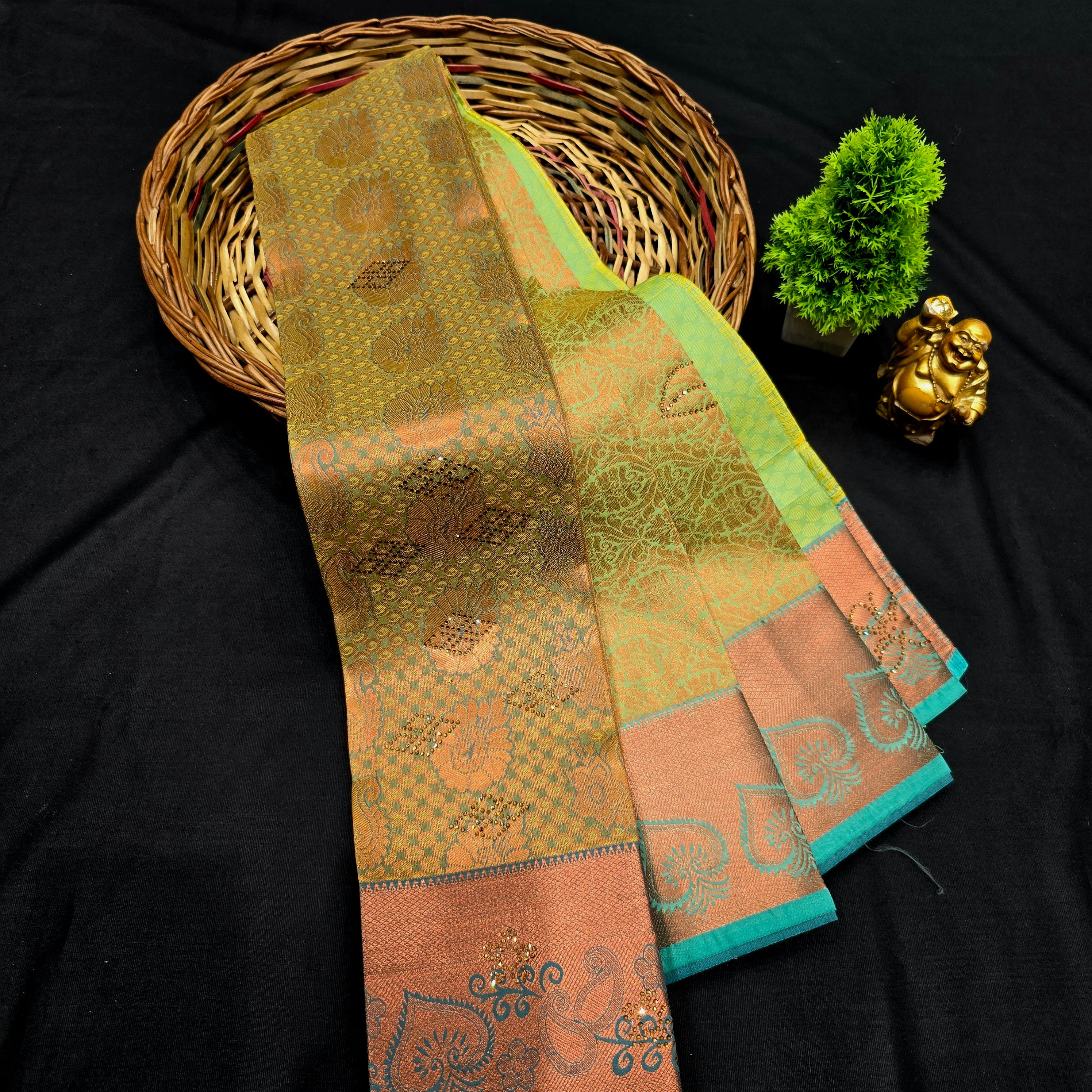 All Self Bridal Saree