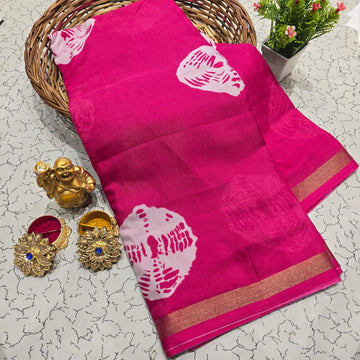 Malmal Cotton Saree