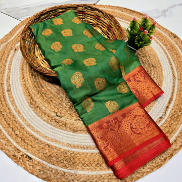 Green Soft Silk Saree