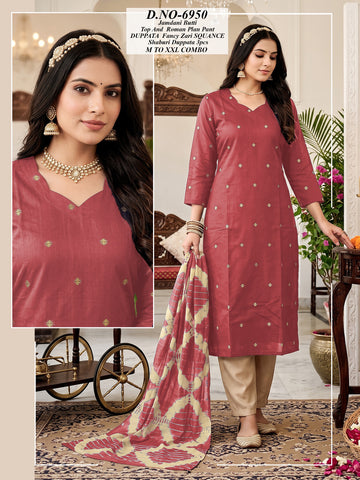 Jamdani Butti Dress Material – 3 Pcs Combo