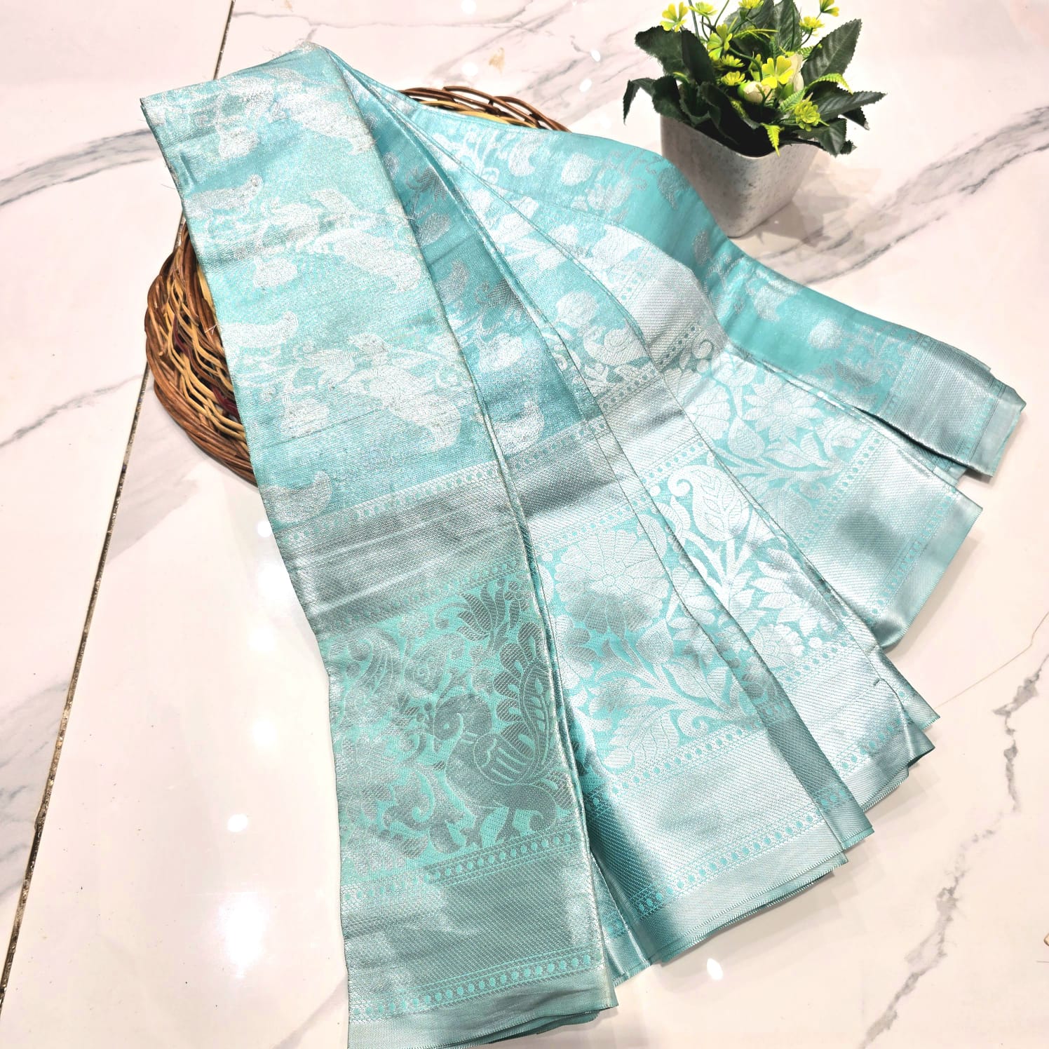 50 % Offer Tissue Silk Saree ( Same colour only dispatch )
