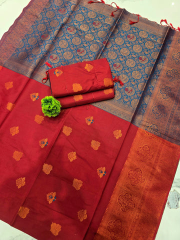 Elegant Soft Silk Saree ( Same Colour only dispatch )