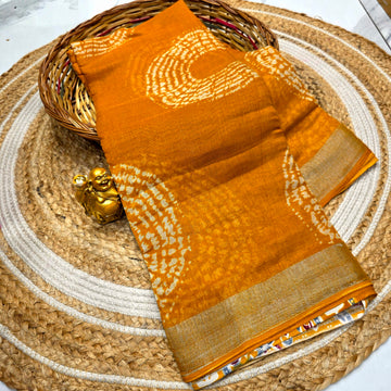 Fancy Linen Cotton Saree